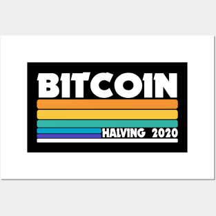 BTC Bitcoin Halving Event 2020 Crypto Cryptocurrencies Posters and Art